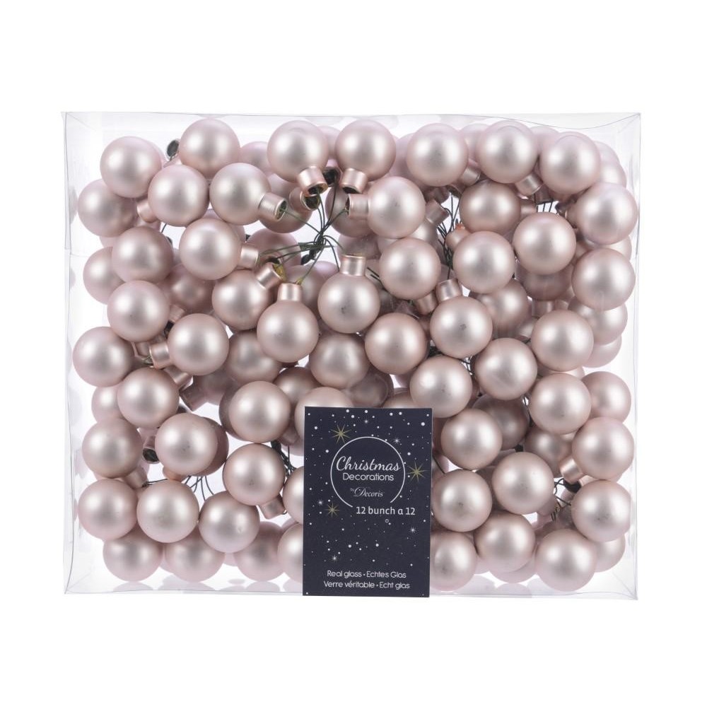 BOX 144 MINI SFERE VETRO CIPRI